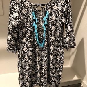 Escapada Beach fringed swim cover up dress/ tunic